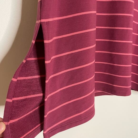 Garnet Hill size small striped turtleneck sleeveless dress - Picture 6 of 9